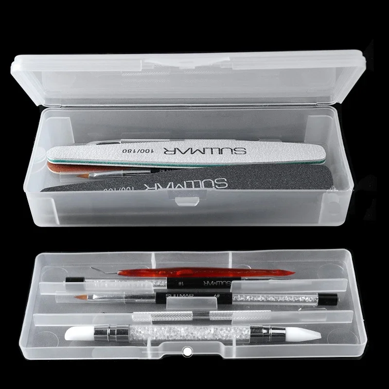 Pen Holder Organizer - 1Pc 직사각형 더블 레이어 네일 아트