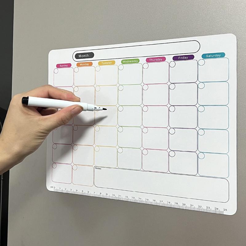 Magnetic Calendar Board - 핫세일 자석 냉장고 드라이 이레이저 캘린더
