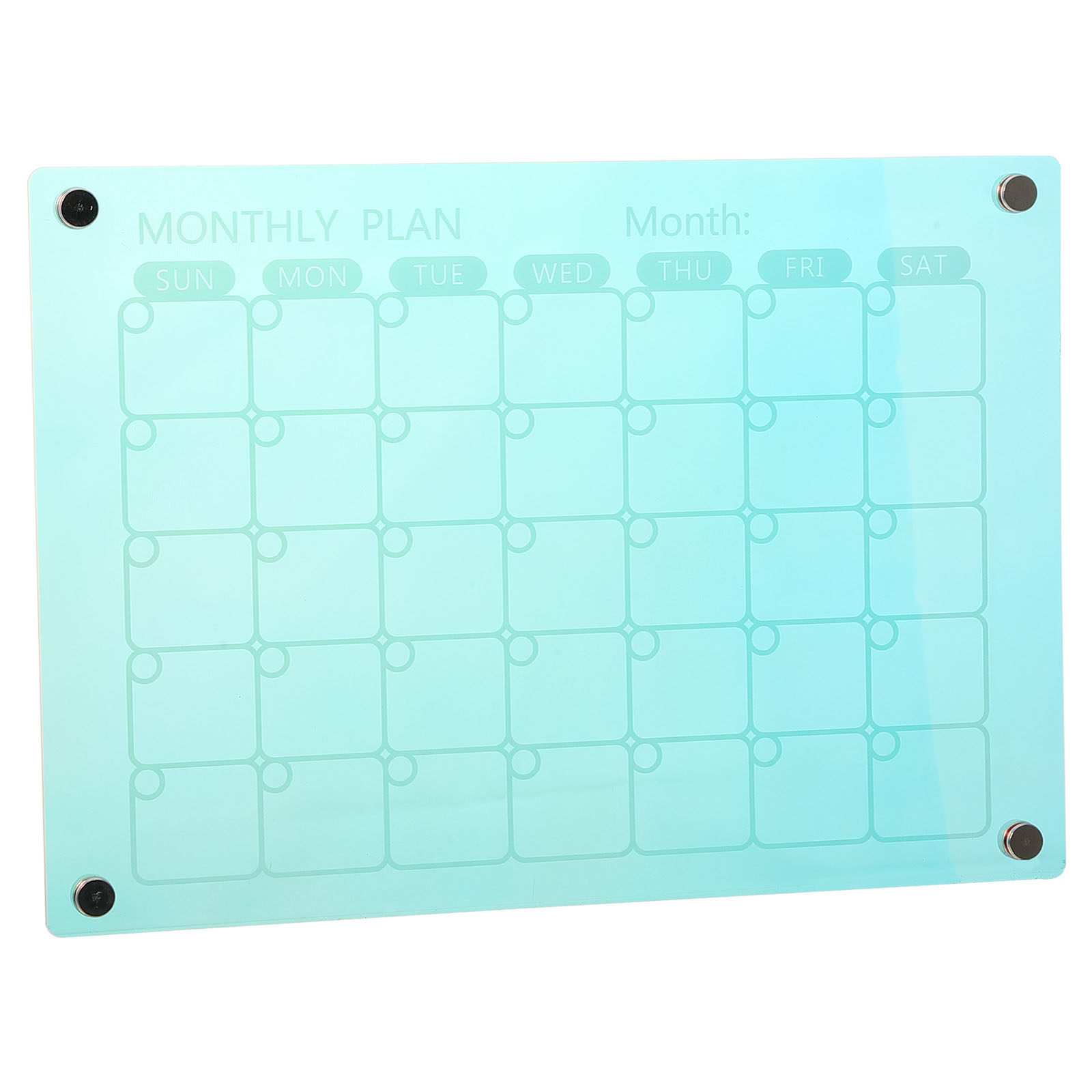 Magnetic Calendar Board - 아크릴 자석형 월간 플래너 보드, 냉장고