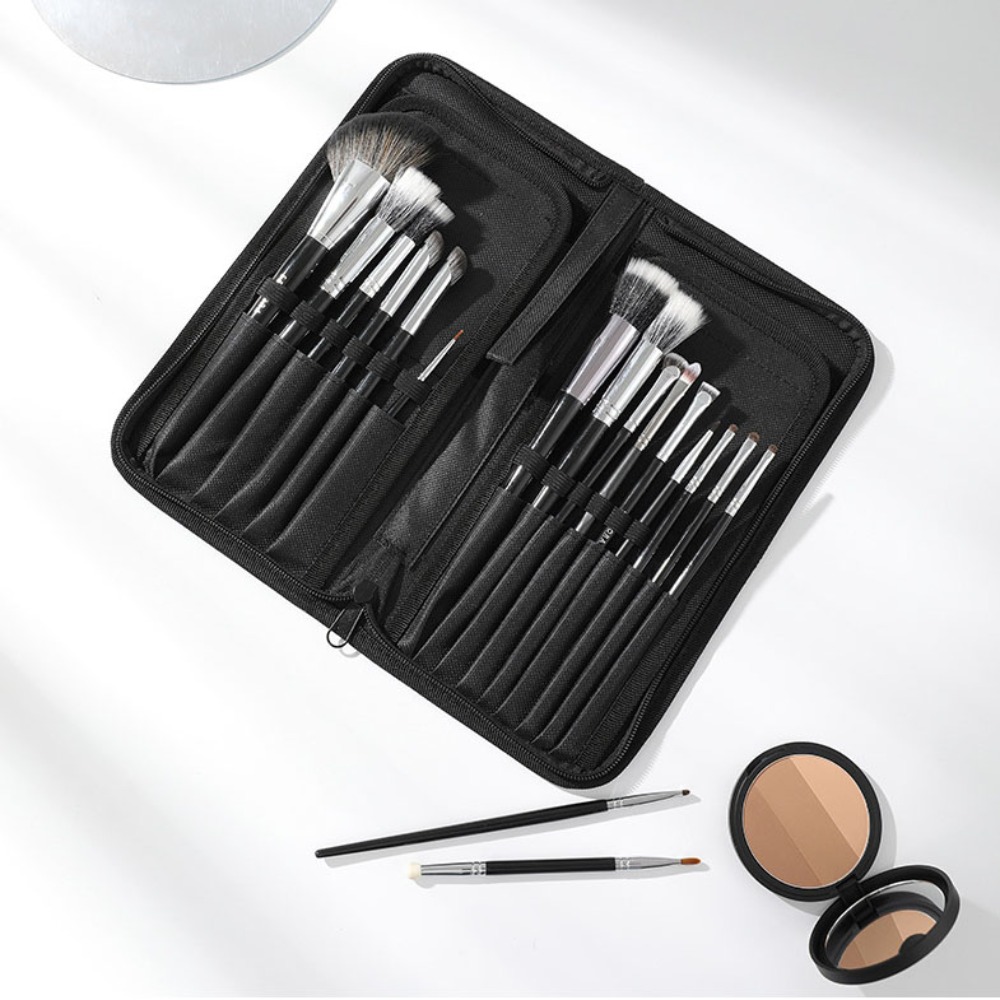 Pen Holder Organizer - 고품질 휴대용 메이크업 브러쉬 가방 15구