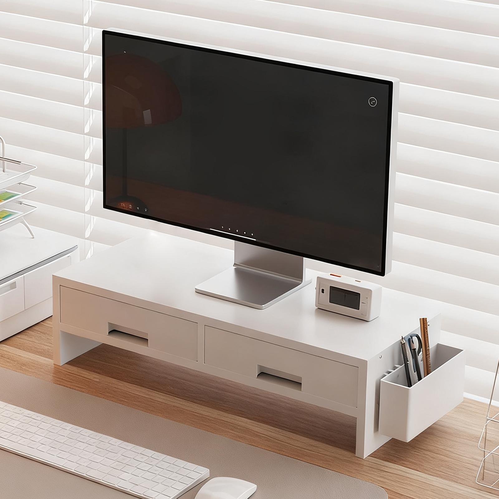 Desk Drawer Small - 책상 모니터 스탠드 라이저 더블 서랍