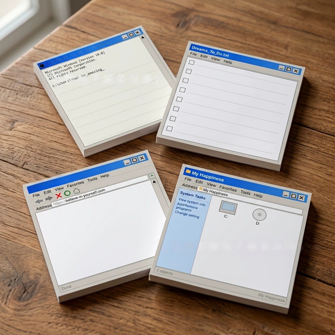 Sticky Note Dispenser - 50 매 컴퓨터 드로잉 보드 패턴
