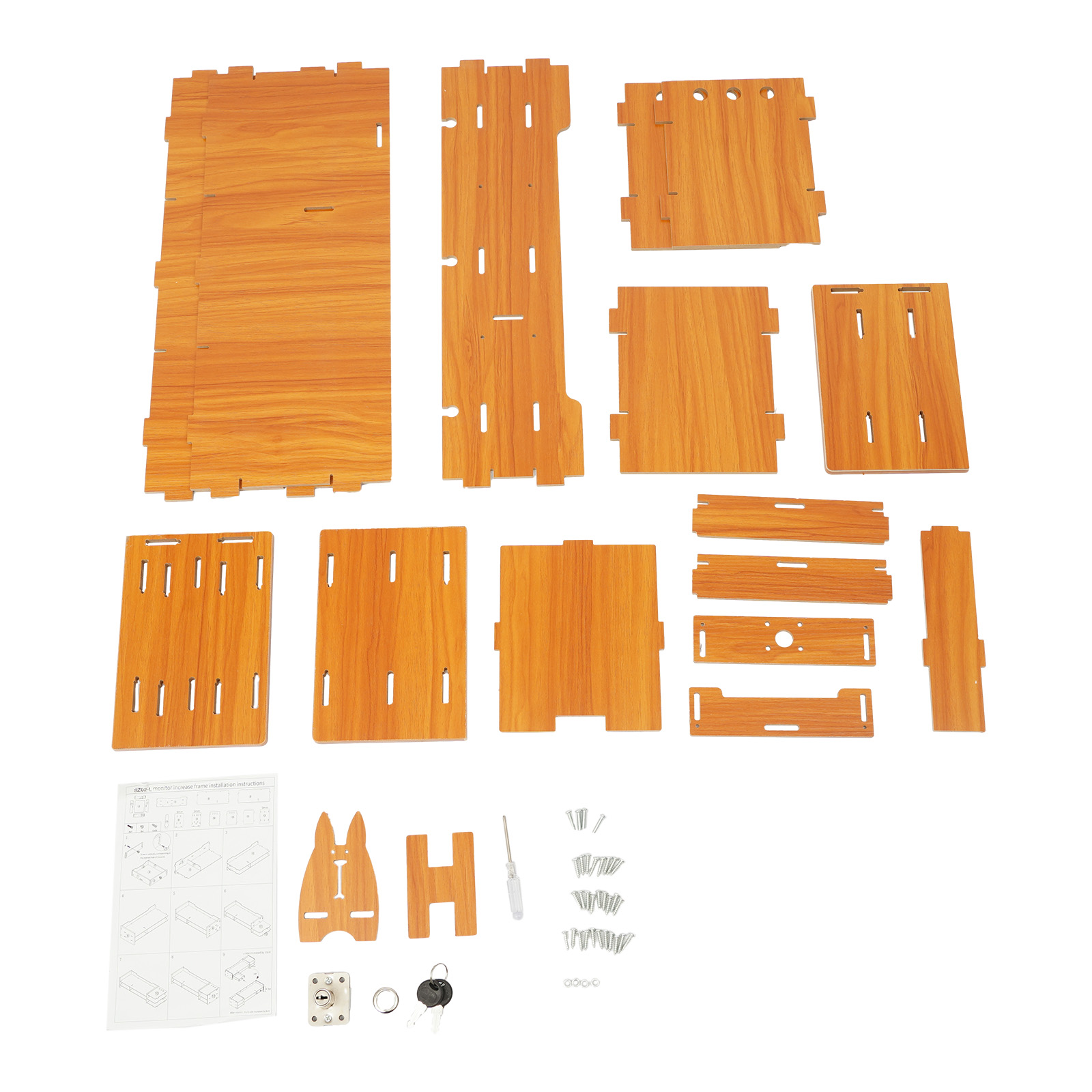 Desk Drawer Small - MDF 인체공학적 모니터 스탠드 라이저(3단 서랍