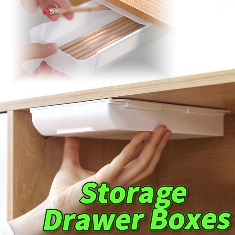 Desk Drawer Small - 셀프 접착식 서랍형 수납함, 메이크업/연필 트레이,
