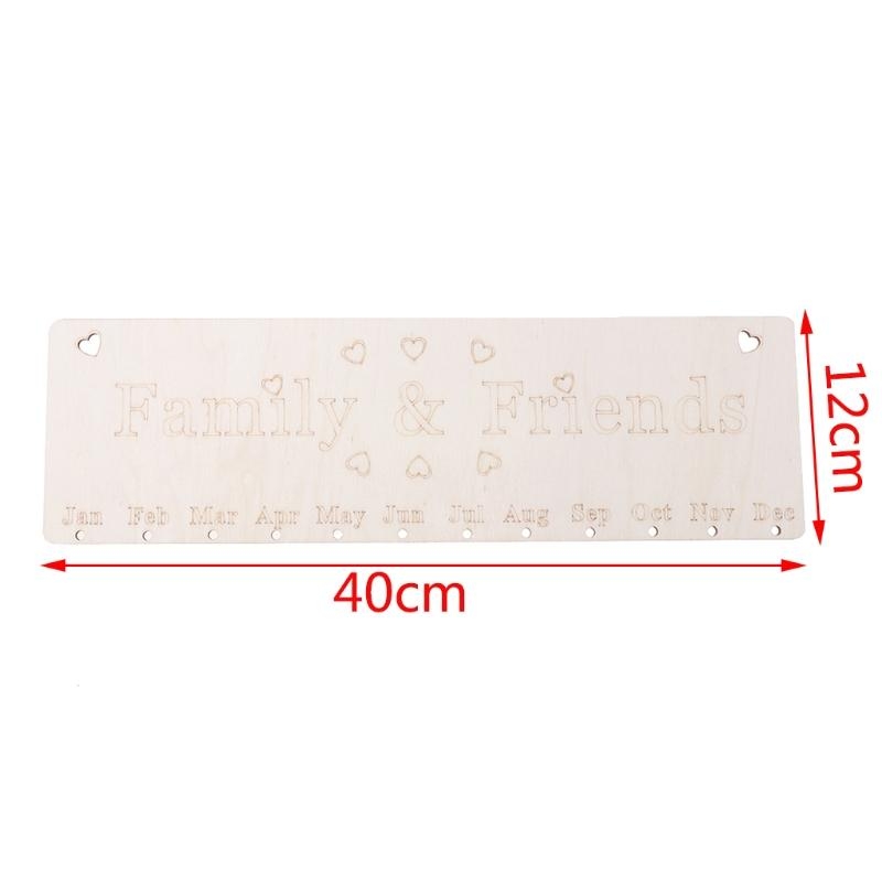 나무 달력 생일 알림 플라크 보드 DIY 홈 벽 교수형 - Magnetic Calendar Board 리뷰 및 가격