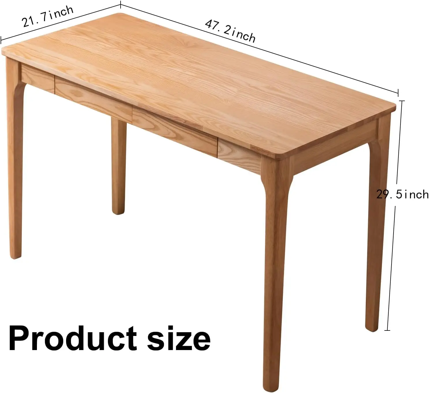 서랍이 있는 원목 책상, 작은 공간을 위한 홈 오피스  - Desk Drawer Small 리뷰 및 가격