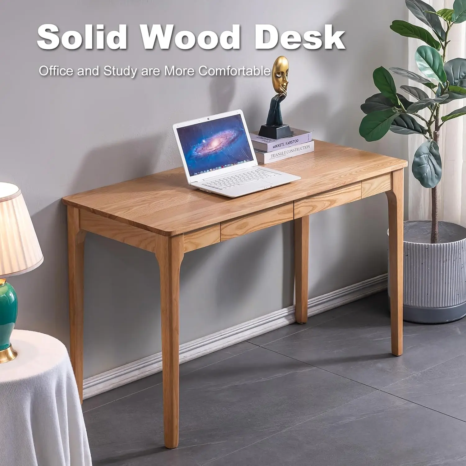 서랍이 있는 원목 책상, 작은 공간을 위한 홈 오피스  - Desk Drawer Small 리뷰 및 가격