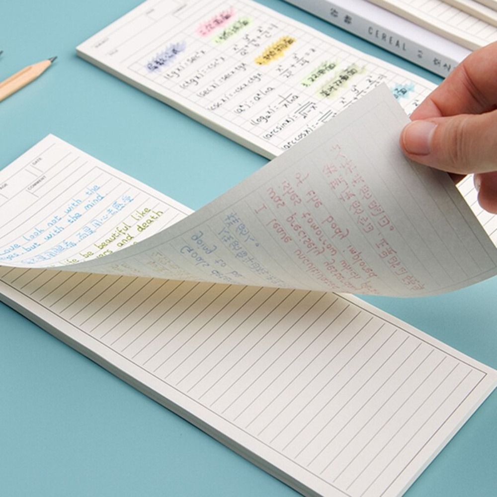 심플하고 끈적거리지 않는 긴 메모장, 문구 메모장, 메 - Sticky Note Dispenser 리뷰 및 가격