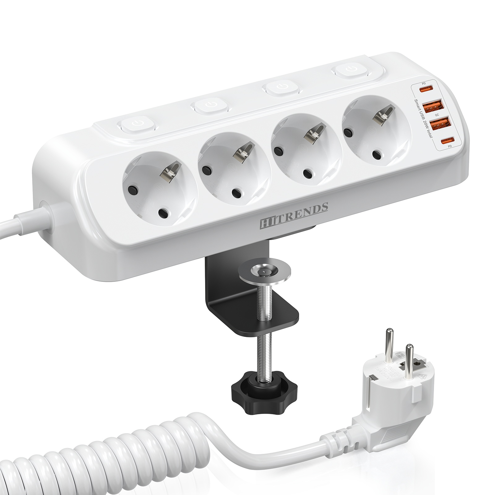8-in-1 다기능 코너 소켓 보드, 4AC+2USB- - Power Strip Desk 리뷰 및 가격