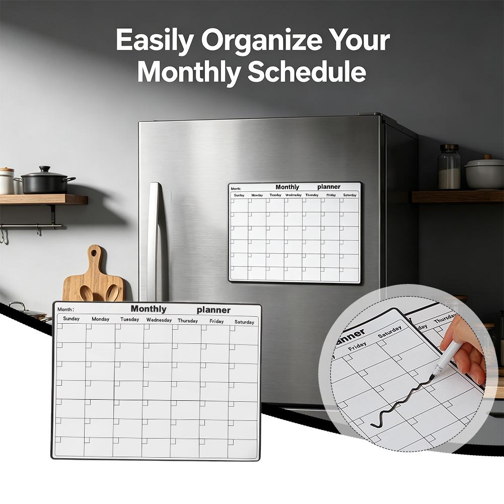 자석 냉장고 드라이 이레이저 캘린더 월간 플래너 화이트 - Magnetic Calendar Board 리뷰 및 가격