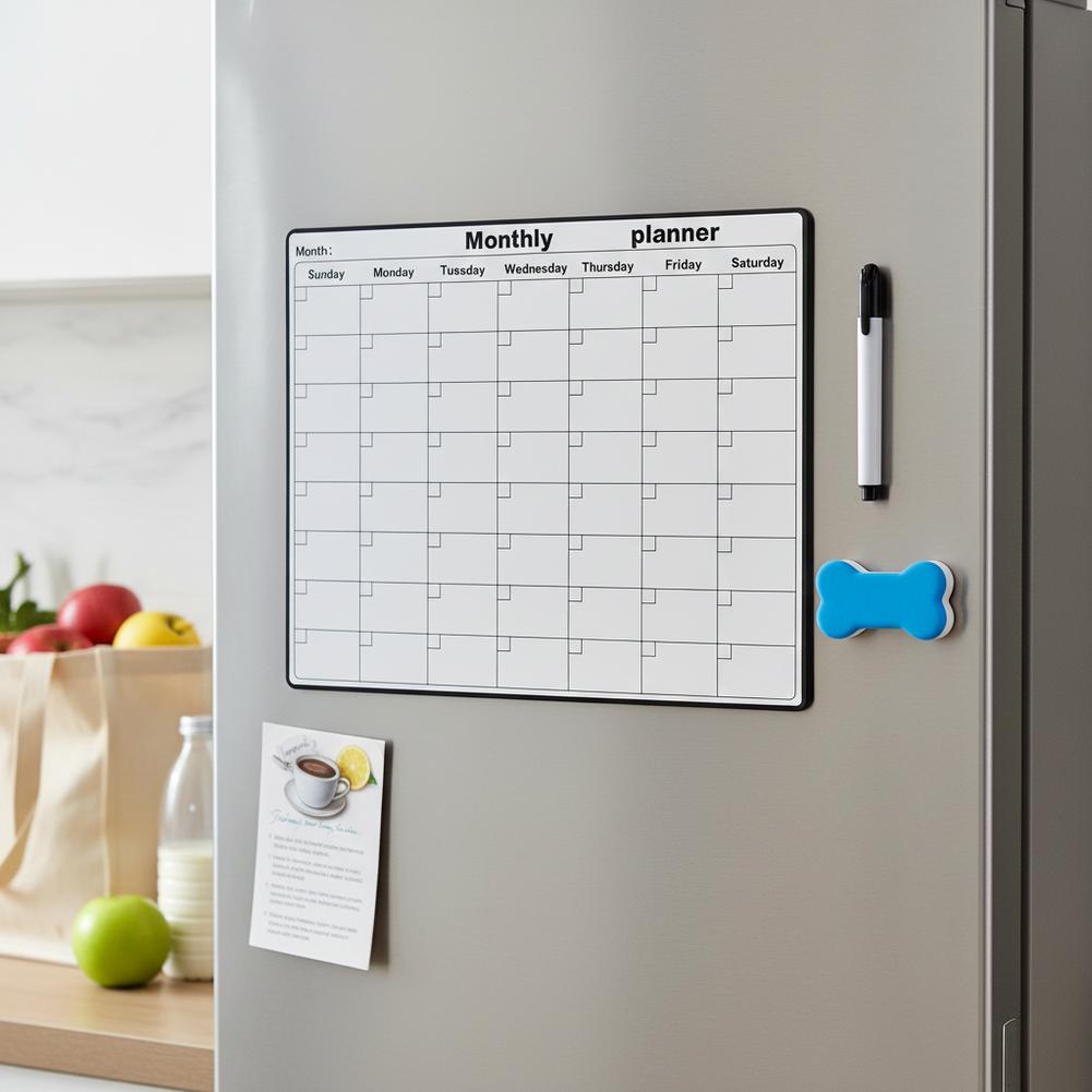 자석 냉장고 드라이 이레이저 캘린더 월간 플래너 화이트 - Magnetic Calendar Board 리뷰 및 가격