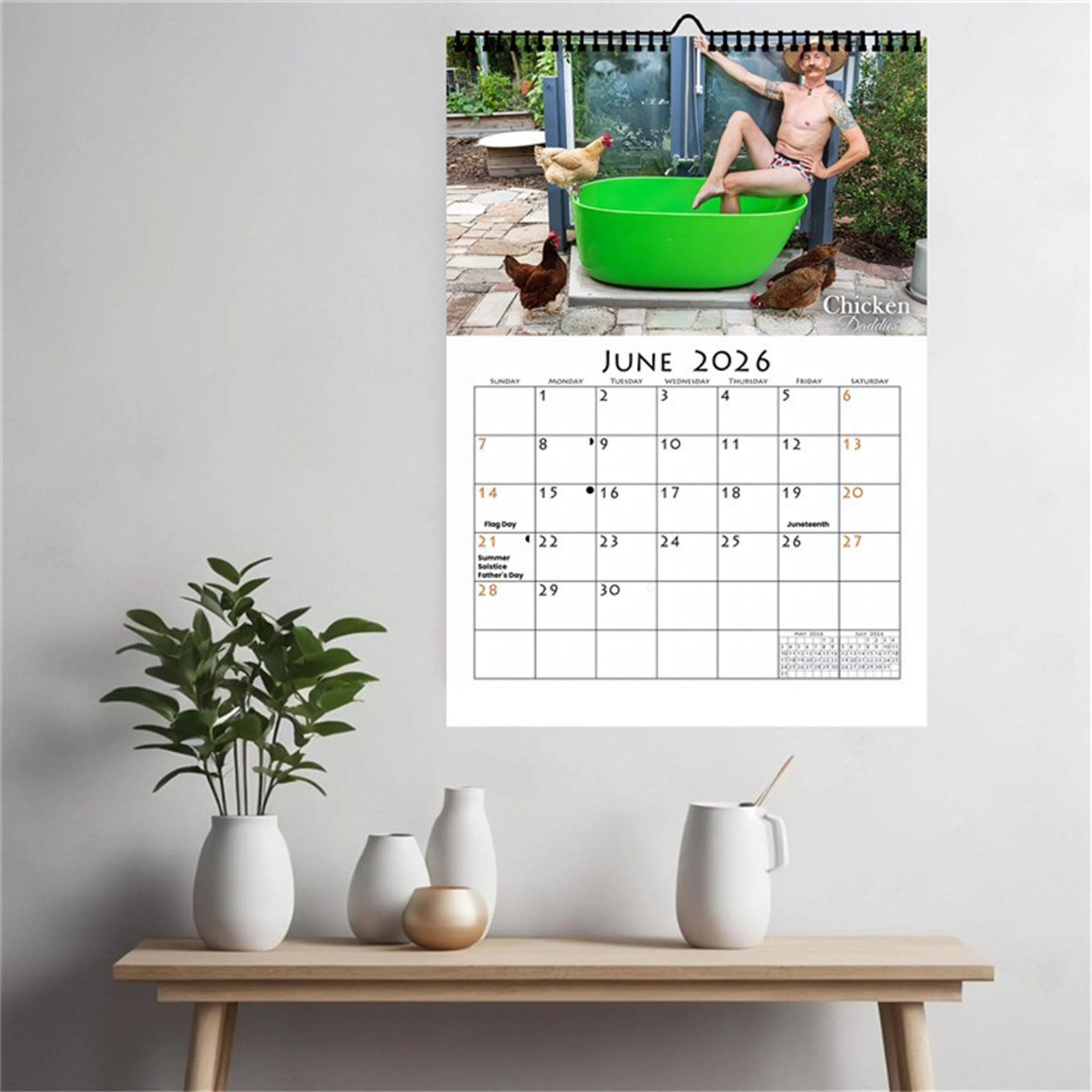 2026 재미있는 닭 아빠 벽걸이 달력 A4 사이즈 창 - Home Office Ideas 리뷰 및 가격