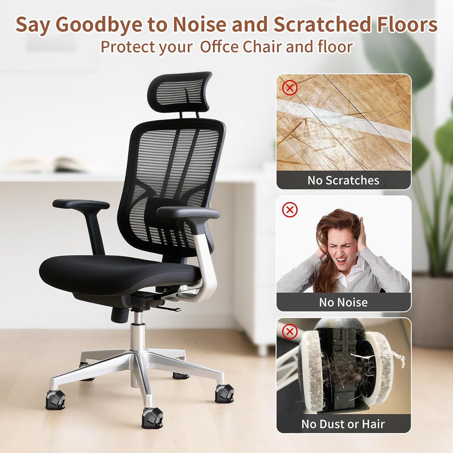 5PCS 의자 다리 보호대 사무실 의자 휠 컵 가구 휠 - Home Office Hidden Desk 리뷰 및 가격