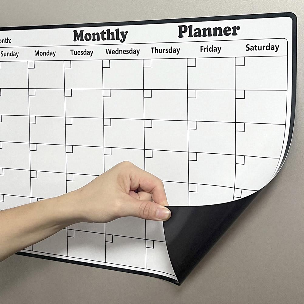 세련된 자기 건조 지우기 달력 화이트보드 자기 냉장고  - Magnetic Calendar Board 리뷰 및 가격