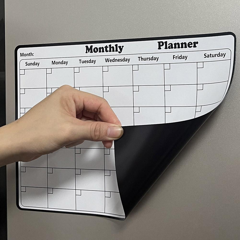 세련된 자기 건조 지우기 달력 화이트보드 자기 냉장고  - Magnetic Calendar Board 리뷰 및 가격