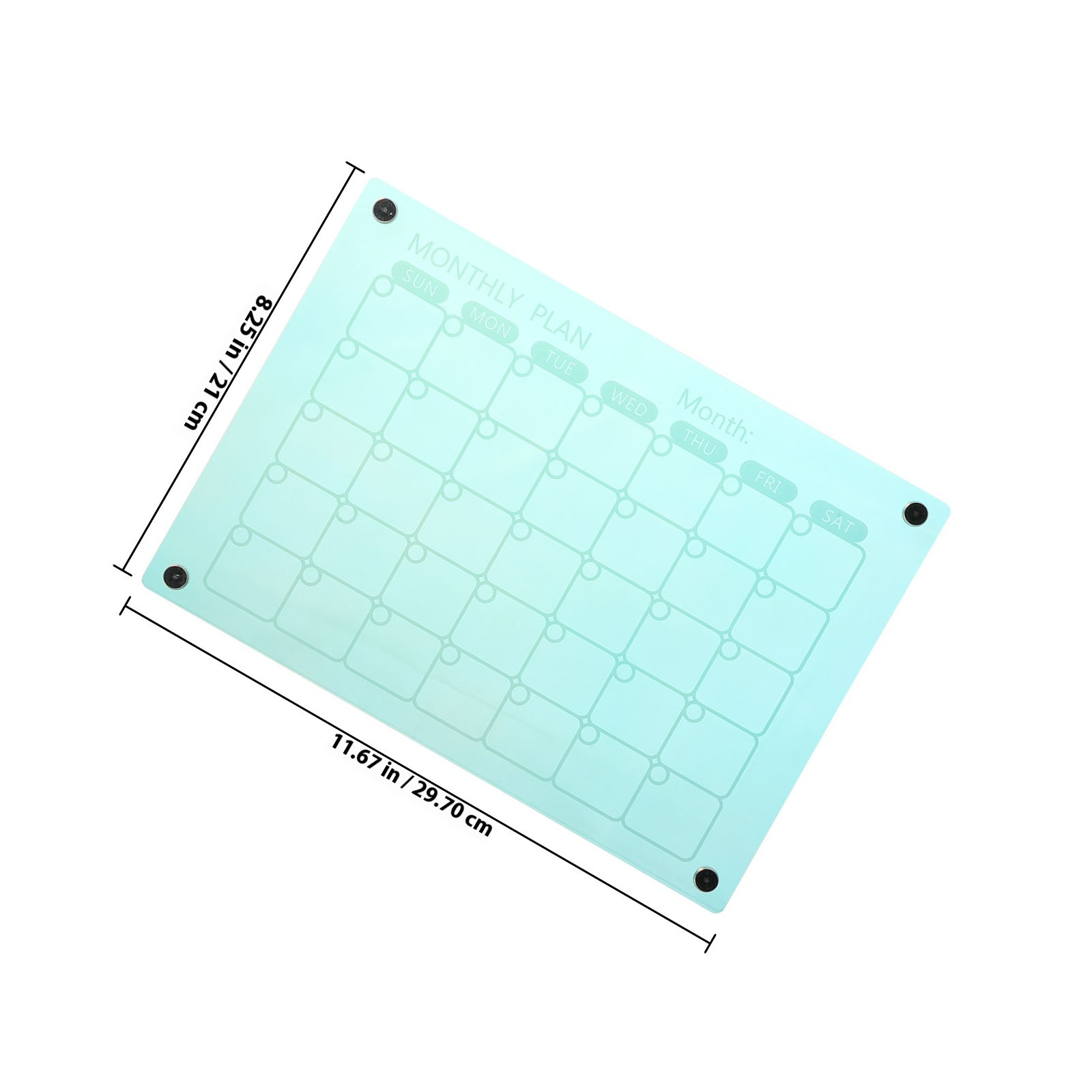 아크릴 자석형 월간 플래너 보드, 냉장고 벽걸이/탁상용 - Magnetic Calendar Board 리뷰 및 가격