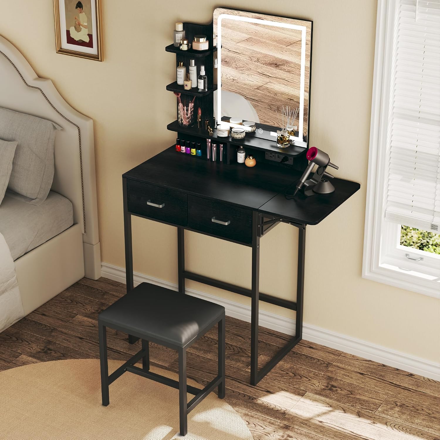 화장대 세트(거울, 조명 포함), 작은 화장대(패브릭  - Desk Drawer Small 리뷰 및 가격