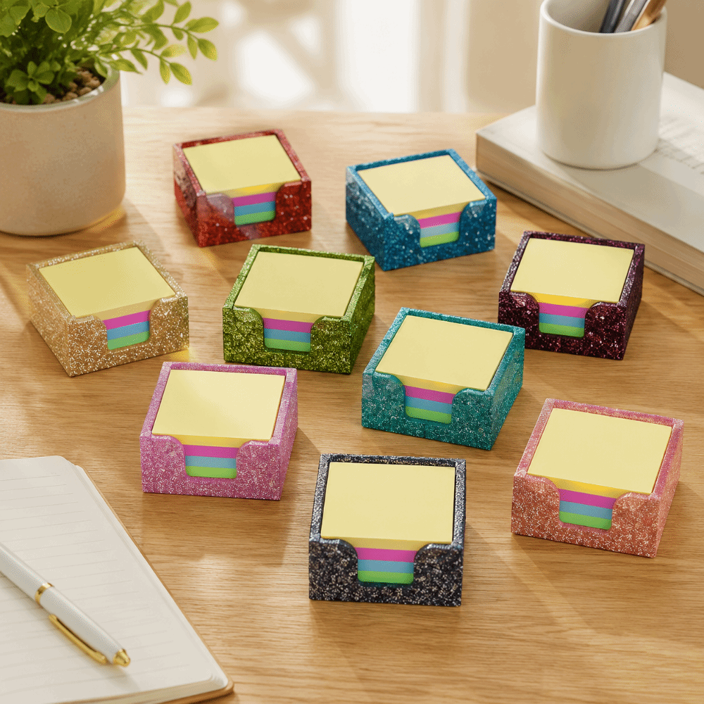 반짝이 아크릴 스티커 메모 홀더 공간 절약형 3.9x3 - Sticky Note Dispenser 리뷰 및 가격