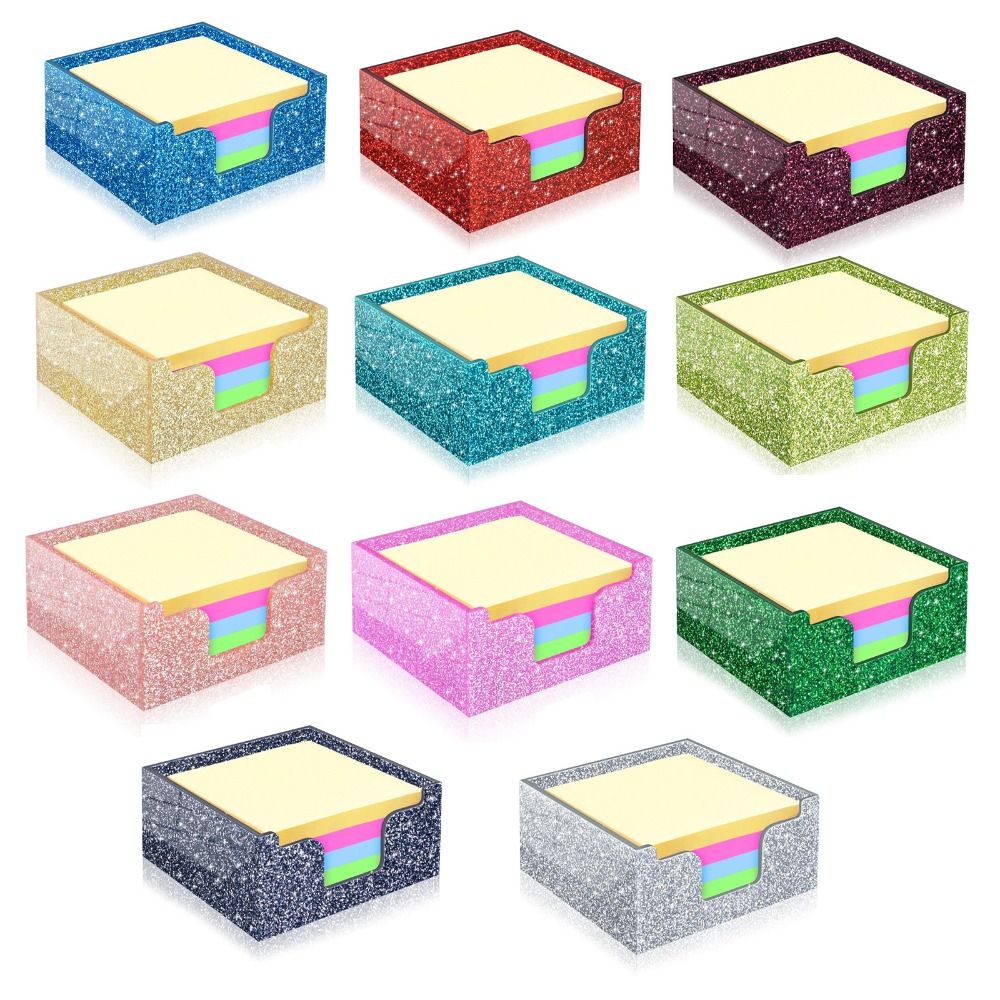 반짝이 아크릴 스티커 메모 홀더 공간 절약형 3.9x3 - Sticky Note Dispenser 리뷰 및 가격