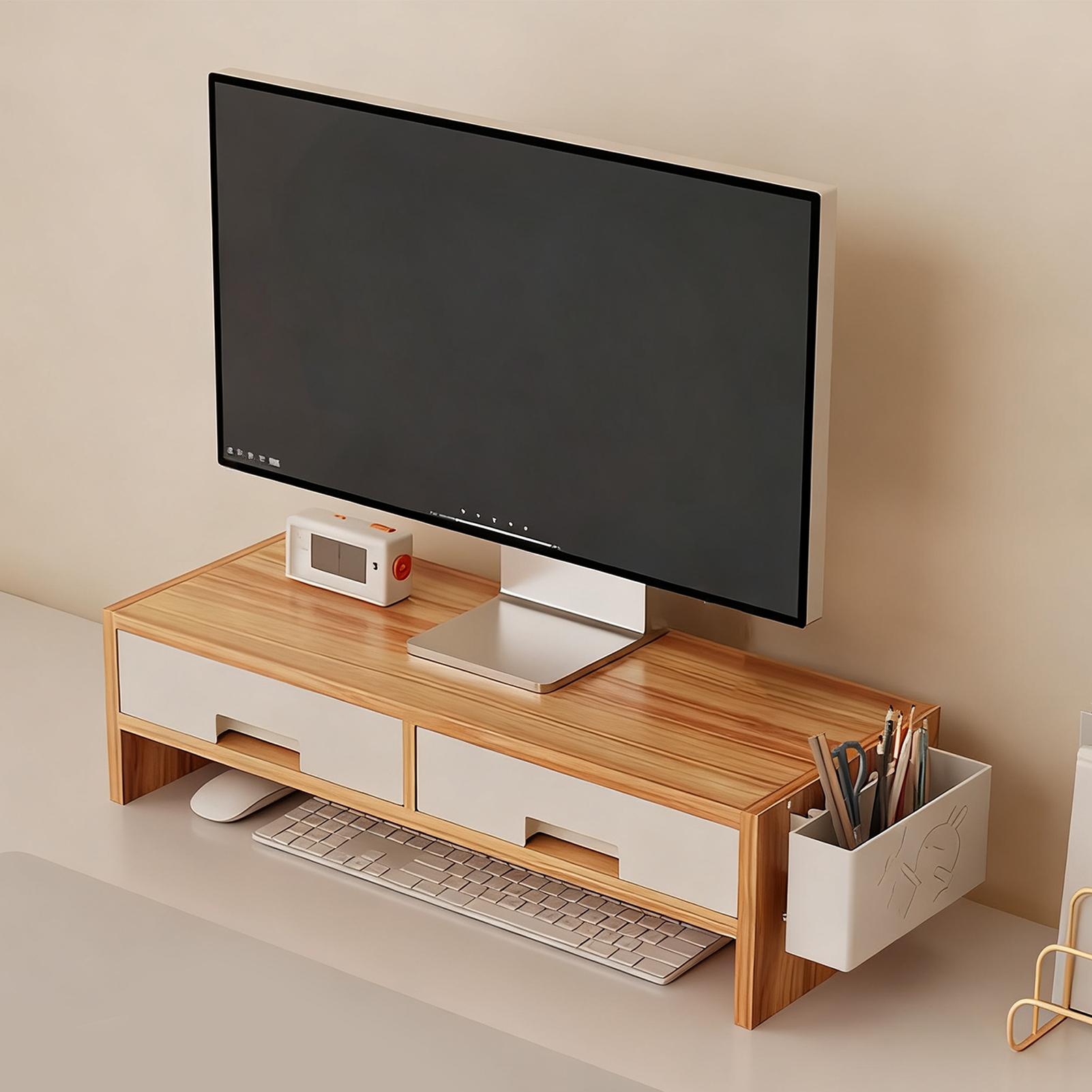 책상 모니터 스탠드 라이저 더블 서랍 인체공학적 정리함 - Desk Drawer Small 리뷰 및 가격