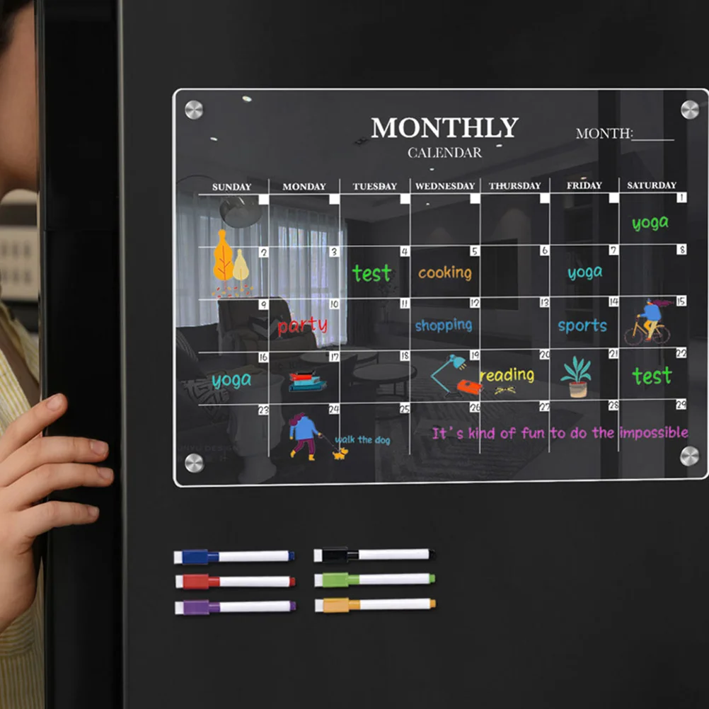 마그네틱 냉장고 보드 투명 빈 일정 플래너 용 아크릴  - Magnetic Calendar Board 리뷰 및 가격