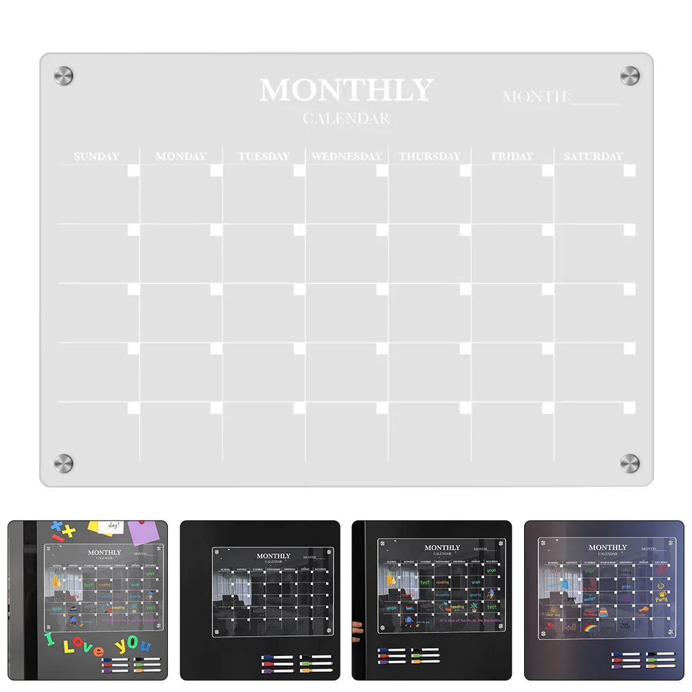 마그네틱 냉장고 보드 투명 빈 일정 플래너 용 아크릴  - Magnetic Calendar Board 리뷰 및 가격