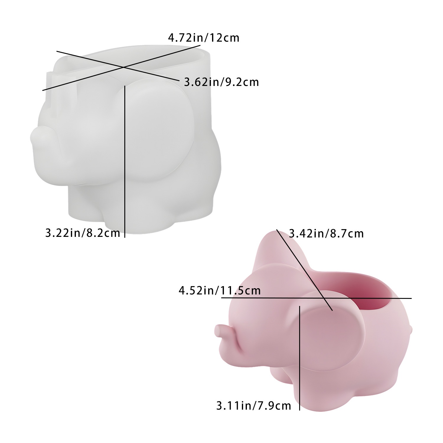DIY 코끼리 모양 수납컵 레진 몰드 귀여운 펜 홀더  - Pen Holder Organizer 리뷰 및 가격