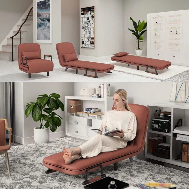 편안한 2-in-1 메커니즘 접이식 변형 암체어 싱글  - Home Office Buy 리뷰 및 가격