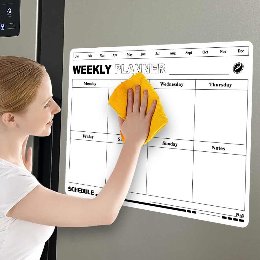 지울 수 있는 주 계획 일정 달력 연질 자석 냉장고 스 - Magnetic Calendar Board 리뷰 및 가격