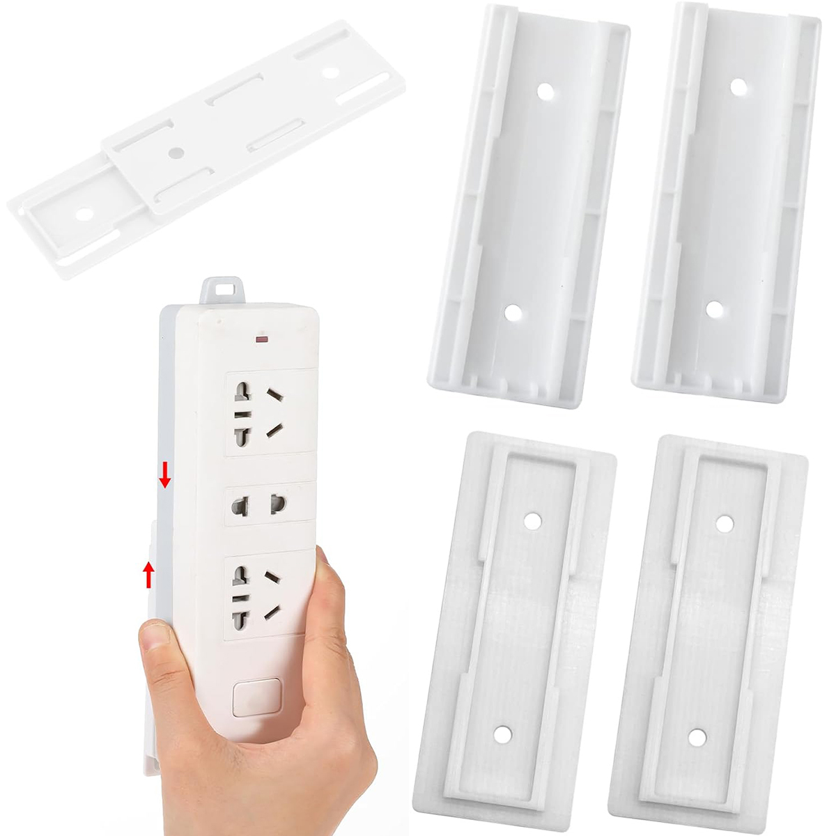 2/4개입 무타공 파워 스트립 홀더 – 서지 보호기용  - Power Strip Desk 리뷰 및 가격