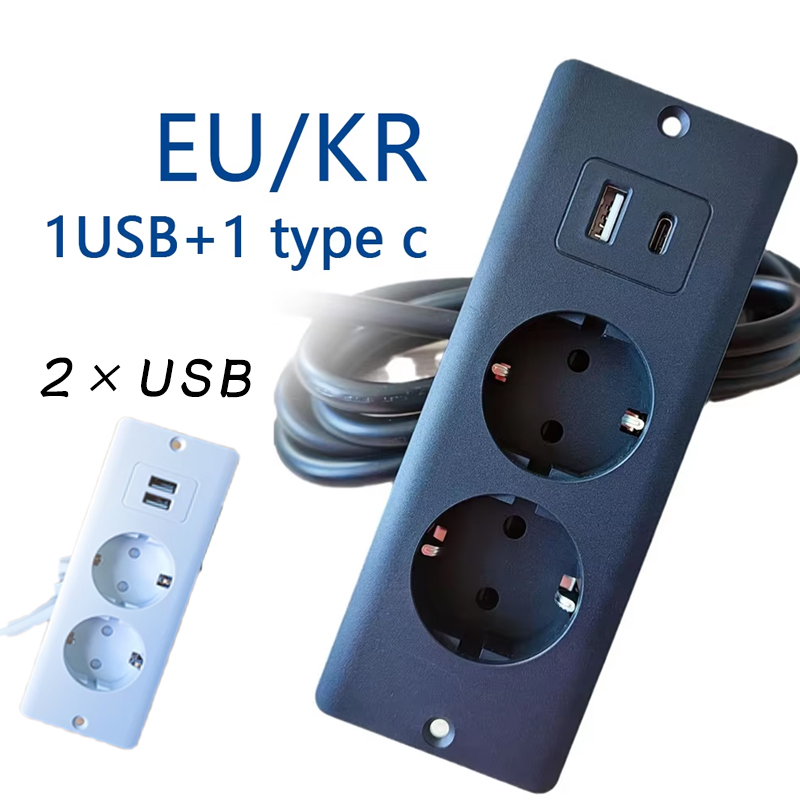 EU KR 테이블 오목한 소켓, USB 타입 C, 5V - Power Strip Desk 리뷰 및 가격
