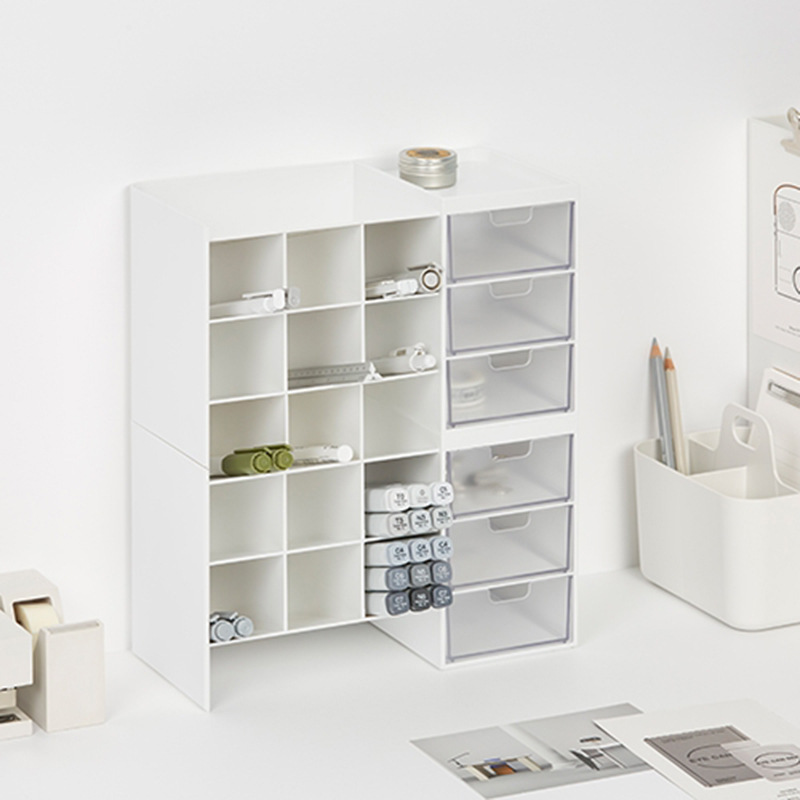 새로운 데스크탑 수납함 서랍 화장품 학생 사무실 책상  - Desk Drawer Small 리뷰 및 가격
