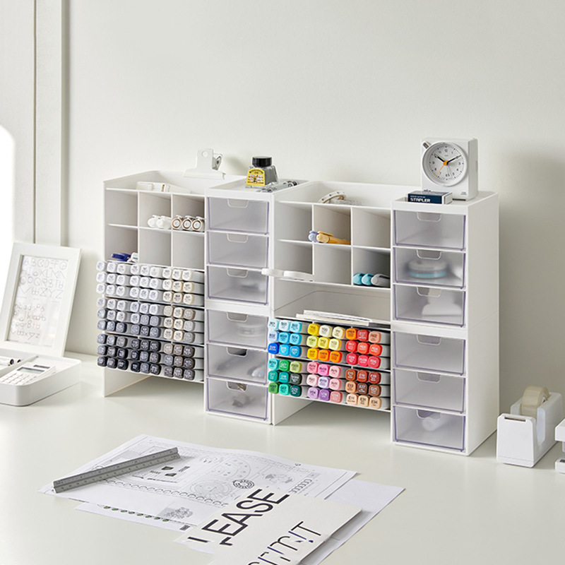 새로운 데스크탑 수납함 서랍 화장품 학생 사무실 책상  - Desk Drawer Small 리뷰 및 가격