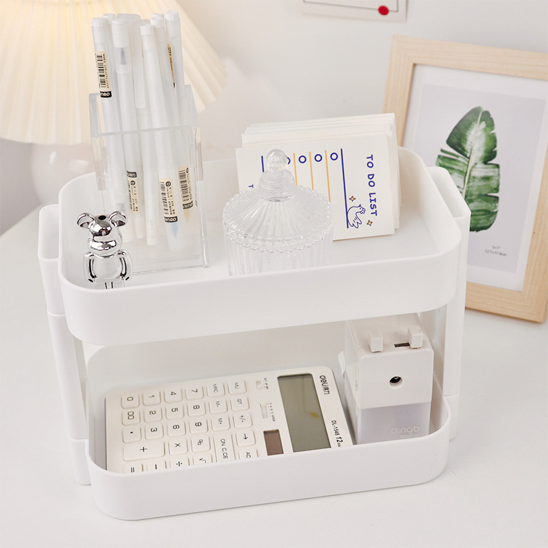 다기능 선반 이중층 수납 선반 데스크탑 수납 랙 플라스 - Desk Drawer Small 리뷰 및 가격